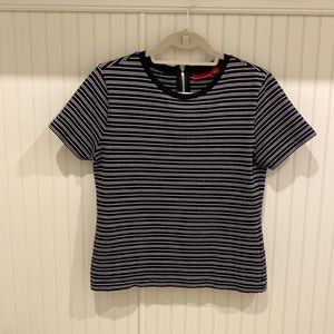 Hugo Boss black and white short sleeve top